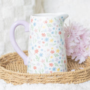 Spring Floral Ceramic Flower Jug