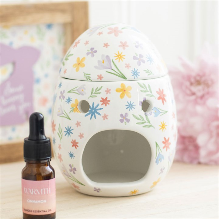 Flowery Egg Ceramic Wax Melt And Oil Burner