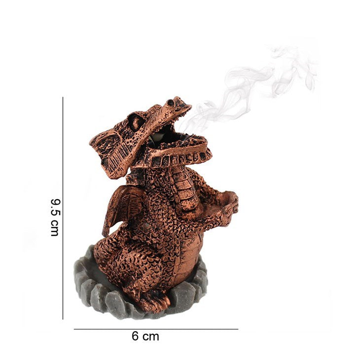 Red Dragon Resin Incense Cone Holder