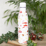 Mushroom Print Stainless Steel Water Bottle
