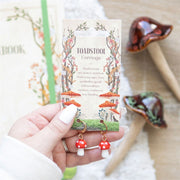 Red Toadstool Drop Earrings