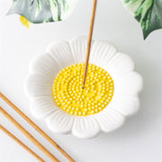 Ceramic Daisy Flower Incense Stick Holder