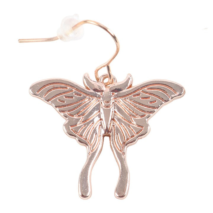 Lunar Moth Drop Earrings