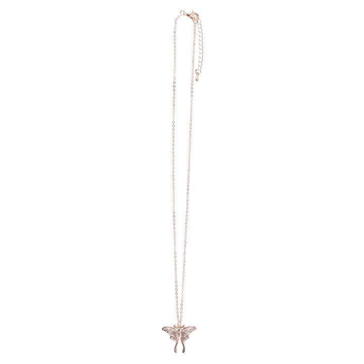 Luna Moth Charm Pendant Necklace