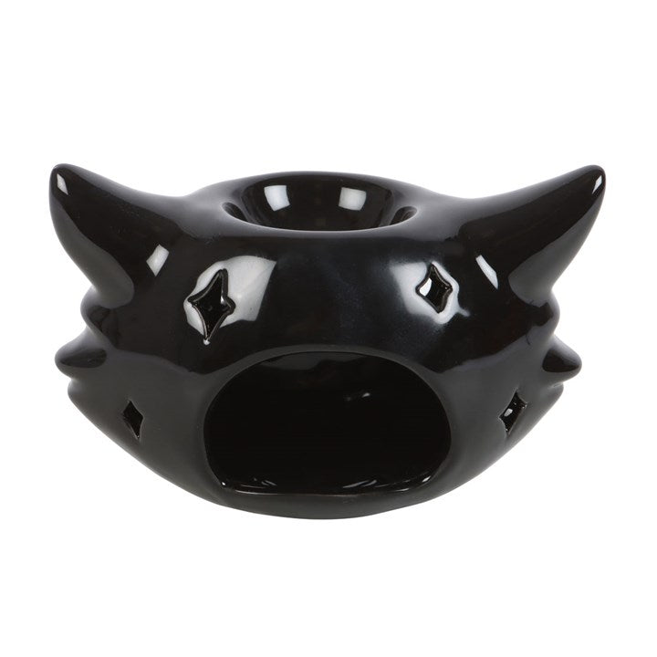 Spooky Black Cat Ceramic Wax Melt Burner