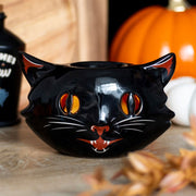 Spooky Black Cat Ceramic Wax Melt Burner
