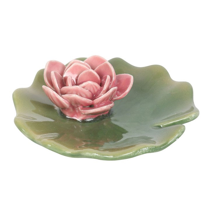 Lily Pad Incense Stick Holder and Trinket Dish