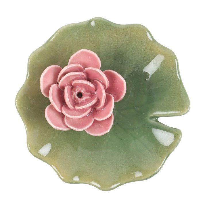 Lily Pad Incense Stick Holder and Trinket Dish