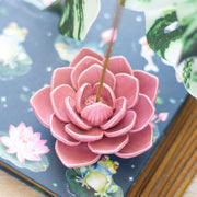 Pink Lotus Flower Incense Stick Holder