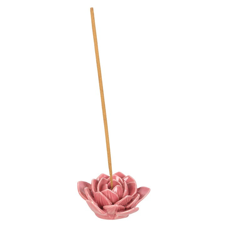 Pink Lotus Flower Incense Stick Holder