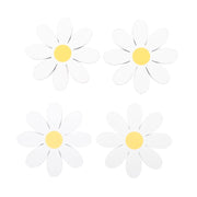 Daisy Flower Shaped Coasters Set of 4