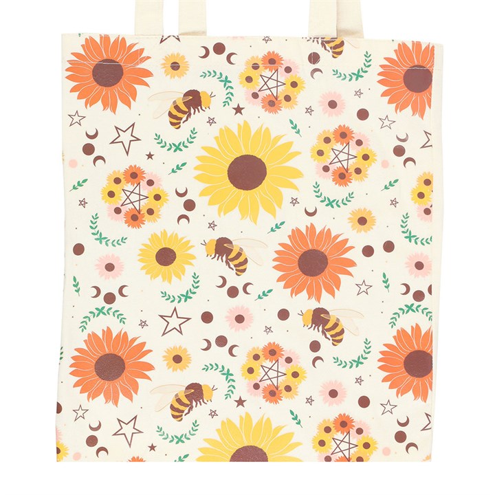 Summer Solstice Print Polycotton Shopper Tote Bag