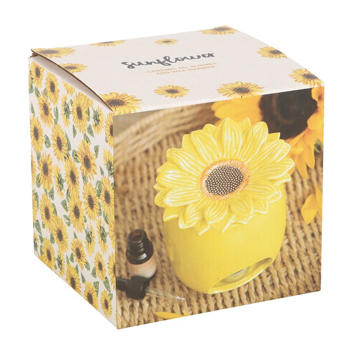Sunflower Ceramic Wax Melt And Oil Burner