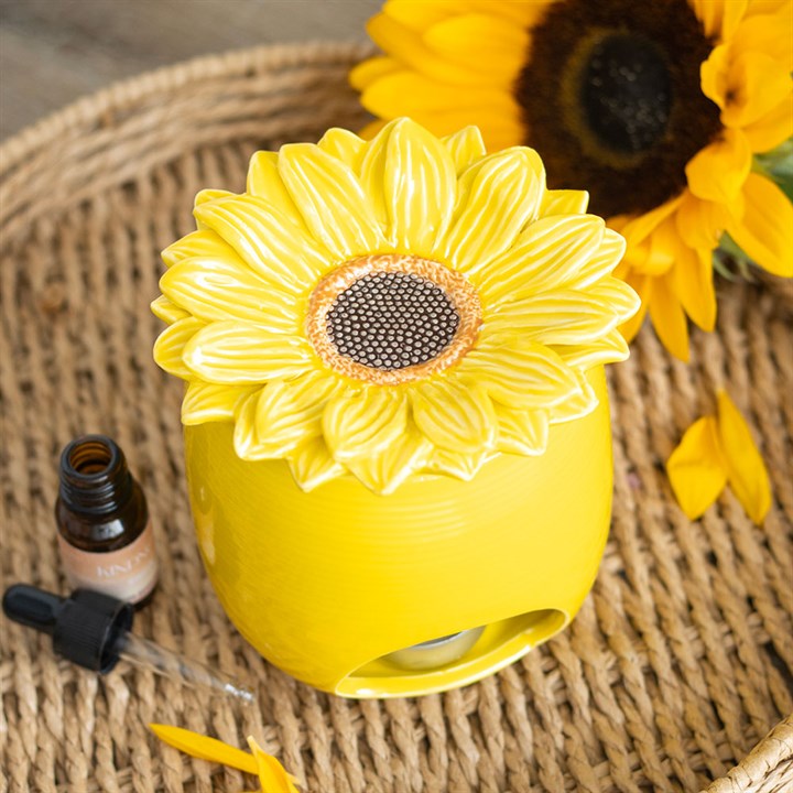 Sunflower Ceramic Wax Melt And Oil Burner