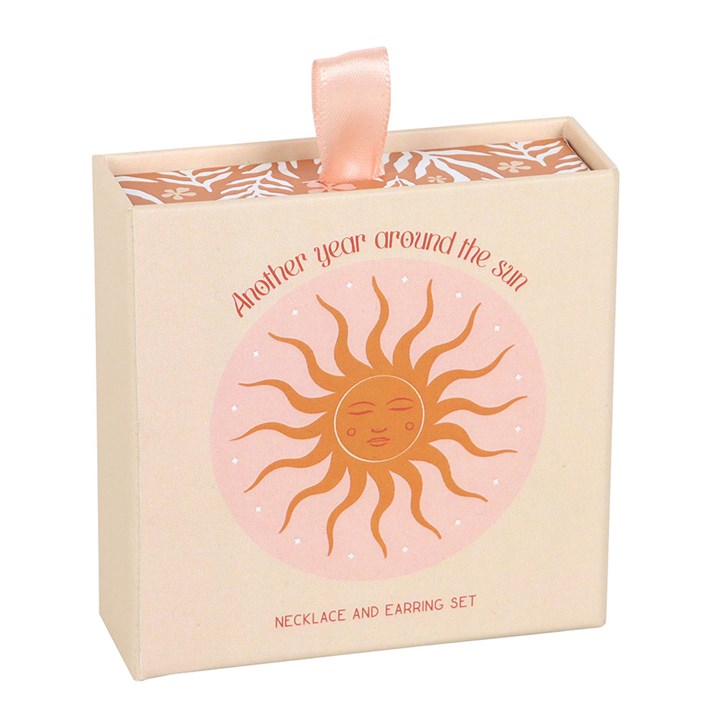 Celestial Sun Earring and Pendant Set