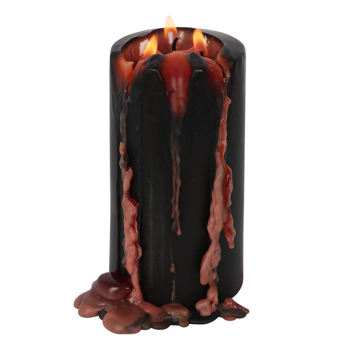 Vampire Blood Red Pillar Candle Large
