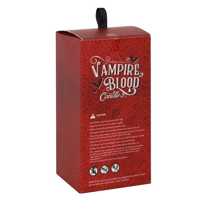 Vampire Blood Red Pillar Candle Large