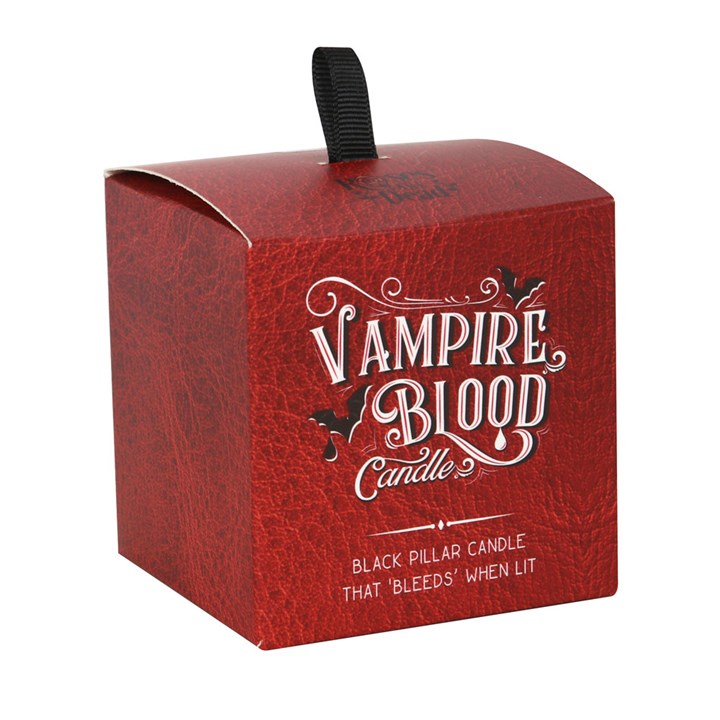 Vampire Blood Red Pillar Candle Small
