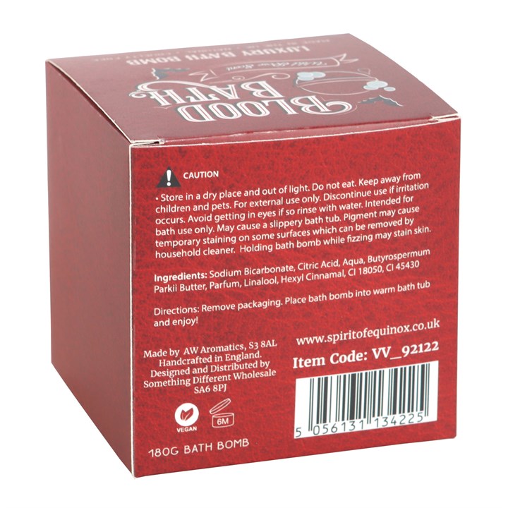 Blood Bath Wild Rose Scented Bath Bomb