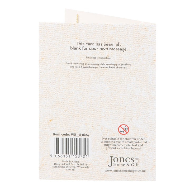 Lucky Beetle Pendant Necklace Gift Card