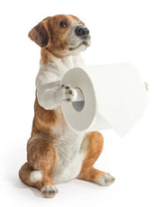 Helpful Hound Dog Toilet Paper Holder