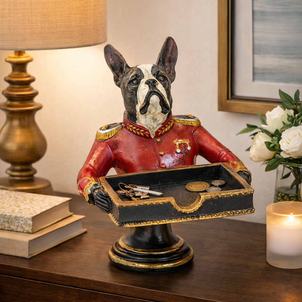 French Bulldog Card Holder and Sweet Tray